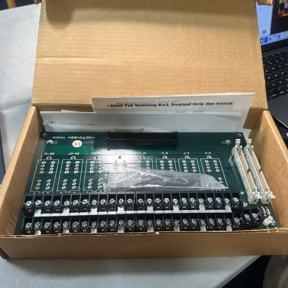 Opto 22 PB32HQ 32-channel mounting rack board in its shipping carton